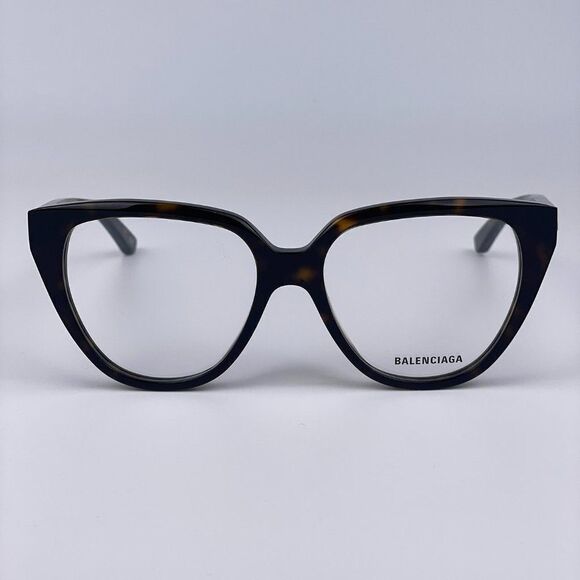 NEW Balenciaga BB0129O 005 Havana Cat Eye Women Eyeglasses - Picture 1 of 11